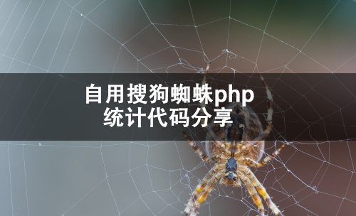 自用搜狗蜘蛛php统计代码分享.png