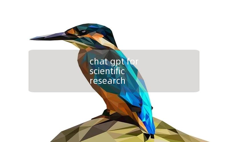 chat gpt for scientific research