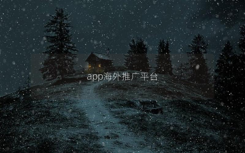 app海外推广平台